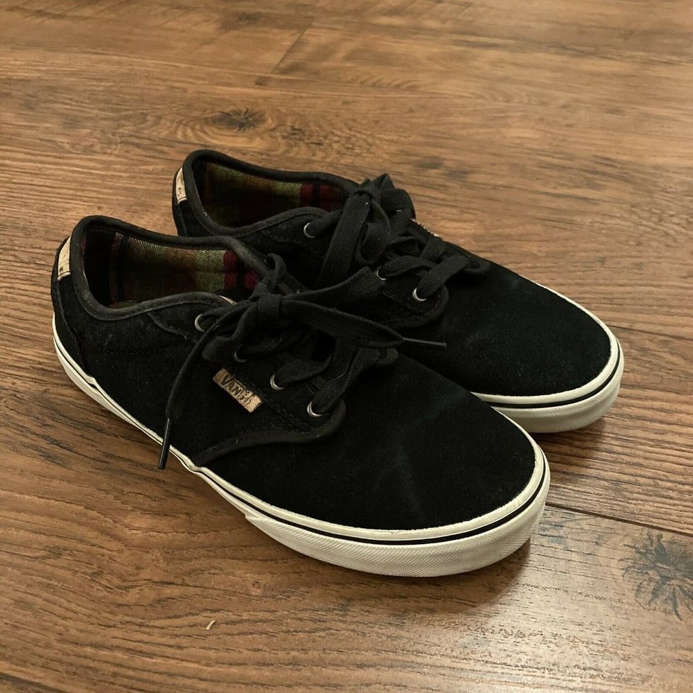 Vans Black Youth's Laced Up Sneakers Youth Size 6 Women’s 7.5 Shoes